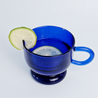 Tasse en verre coloré de 200 ml, résistante au froid et à la chaleur, pour l'été, ensemble de verres à thé et café pour la maison et le bar, haute qualité