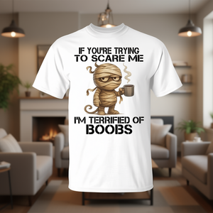 Camiseta Unisex de Manga Corta con Cuello Redondo, Impresión Digital, Diseño Divertido de Momia, Promocional para Adultos - Product Image 3