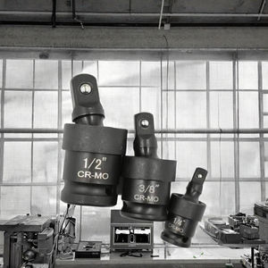 3ピースOPP 1/4 3/8 1/2 <span class=keywords><strong>DR</strong></span> 360度CRMOユニバーサルジョイント合金リングボルトハードウェアDIYハンドスクエアアダプターセット（ハードケース付き） - Product Image 3