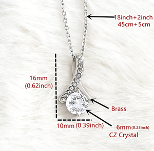 Copper Casting Teardrop Pendant Necklace Personalized Custom Text Card-Classic Forgiveness Apology Gift Valentine's Day UIONEN - Product Image 6