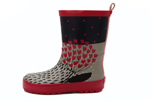 Commercio all'ingrosso capretti dei bambini cavallo di volo di stampa di gomma da <span class=keywords><strong>pioggia</strong></span> stivali di gomma stivali di gomma per la ragazza ragazzo - Product Image 3