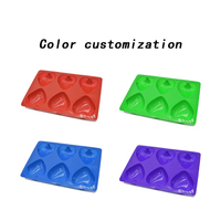 Moules à cupcakes en silicone écologiques de forme rectangulaire, personnalisables OEM/ODM pour gâteaux DIY, cake pops, desserts d'anniversaire faits maison