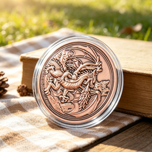 Barra de cobre de 1 onza con alto relieve para regalo - Product Image 6