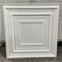 Panel Dinding PVC 50cm*50cm Mudah Dipasang 3D Segitiga Latar Belakang Sofa Putih Matte Panel Dinding Interior