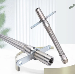 Tuyau soufflet en acier inoxydable pour sprinkler M10×50mm, tuyau d'expansion métallique durable pour équipement de lutte contre l'incendie des bâtiments - Product Image 4