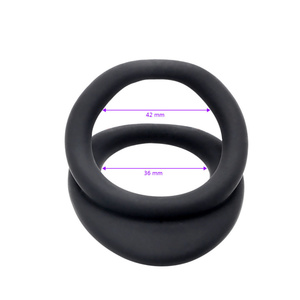 Silicone kép Cock Ring, dương vật vòng đồ chơi tình dục cho nam giới cho siêu cứng cương cứng kích thước lớn hơn & Tâm thổi cực khoái - Product Image 6