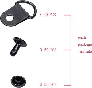 Pieces <b>Shoe</b> Boot Lace <b>Hooks</b> Buckle Rivets Loop Ring With Rivets <b>Shoe</b> Boot Buckle - Product Image 3