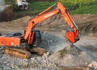 Broyeur de déchets pour excavatrice Motek MTC330 30-36 tonnes, seuil d'énergie intelligent réglable, ouverture de mâchoire 1220x510mm, réglage automatique