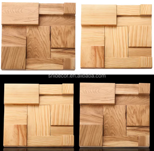 Panneaux muraux 3D en <span class=keywords><strong>bois</strong></span>, chêne naturel, texture géométrique en relief, revêtement mural style scandinave, ensemble <span class=keywords><strong>de</strong></span> panneaux muraux pour tête <span class=keywords><strong>de</strong></span> <span class=keywords><strong>lit</strong></span> <span class=keywords><strong>de</strong></span> chambre à coucher - Product Image 2