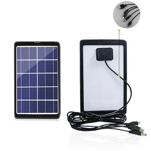 USB Photovoltaic Charging Module 6v 3w Outdoor Lighting Convenient Photovoltaic Panel Portable Mini Solar Panels for Camping