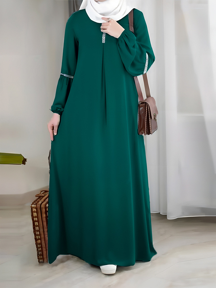 chinese dress ladies Modest White Maxi Dress for Women White / Kids 4 Yrs