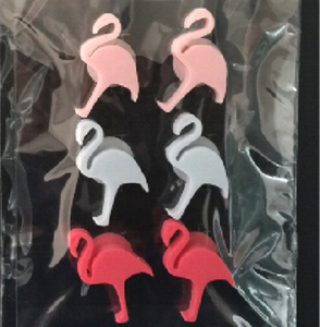 Mini verre à <span class=keywords><strong>vin</strong></span> en silicone monstre avec étiquette de ventouse reconnaissante en forme d'oiseau Mini marqueur de boisson en silicone-Accessoires de barre - Product Image 5