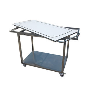 Troli Bedah Hewan Peliharaan dari Baja Anti Karat dengan Permukaan Karbon, Dilengkapi Pengangkat Elektrik untuk Pemindahan Hewan di Klinik Hewan - Product Image 6