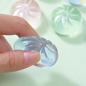 Jouet anti-stress en caoutchouc en forme de petit pain vapeur en cristal, style identique, mini jouet amusant de simulation alimentaire - Product Image 2