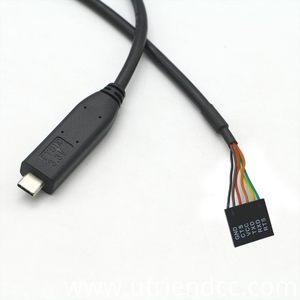 Kabel Serial USB <span class=keywords><strong>C</strong></span> ke TTL 5V, Kabel USB ke Tipe <span class=keywords><strong>C</strong></span> FTDI TTL-232R-5V, Kabel Serial UART TTL dengan Chip FT232 6 Jalur 1.8m - Product Image 4