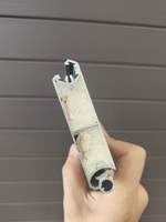 Rideau lumineux de sécurité LED anti-collision à double couche en alliage d'aluminium et mousse PU de type 80 pour porte de garage de villa/maison