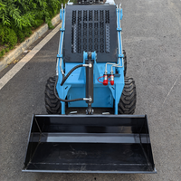 Mini-chargeuse compacte S360 de 880 kg, chargeuse utilitaire compacte de 200 kg, auto-nivelante, multifonctionnelle pour l'aménagement paysager