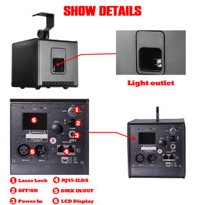 Lasecube 3W RGB Animación LED Iluminación de escenario DMX ILDA Control remoto inalámbrico APP Control Night Club Disco DJ Luces de escenario - Product Image 2