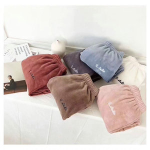 Pantalon en molleton pour femme, modèle DYK001, taille plus, pour l'hiver, 5 couleurs, ultra doux, vente en gros, 1,46 $ - Product Image 3