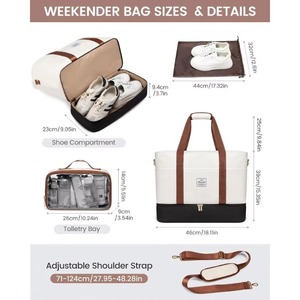 Muestra gratuita de bolso de gran capacidad portátil para viajes de otoño/invierno para mujer, nuevo bolso de mano informal de moda retro, bolso de hombro. - Product Image 2