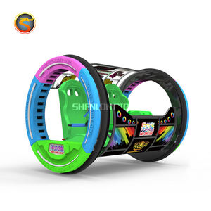 Amusement Kiddie y Adult 2 Asientos 360 Grados Rolling Battery Balance <span class=keywords><strong>Happy</strong></span> Wheel Yoyo Car Ride para la venta - Product Image 4