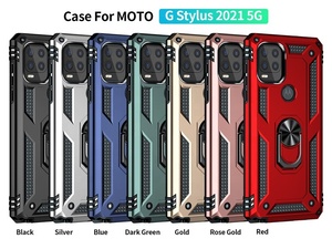 Coque de téléphone <span class=keywords><strong>antichoc</strong></span> de haute qualité avec anneau métallique et béquille pour Motorola G Stylus <span class=keywords><strong>2021</strong></span> 5G - Product Image 2