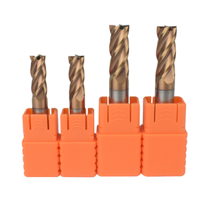 HRC45 Mũi Phay Cacbua Vonfram Rắn Các Loại Dao Phay 4 Rãnh Đầu Phẳng D10 * 75Mm - Product Image 5