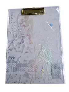 Placas de grampo de plástico personalizadas, decorativo leve com clipes