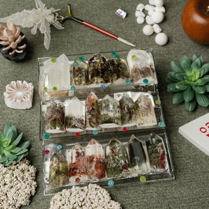 All'ingrosso piccolo fantasma verde punto di cristallo di quarzo per la guarigione spirituale naturale altri mestieri di cristallo - Product Image 2