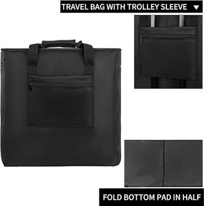 Étui de transport pour ordinateur de bureau de jeu à double couche, sac de transport pour ordinateur portable, sac de voyage, sac pour ordinateur de grande taille, échantillon gratuit - Product Image 2