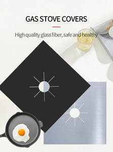 Easy Clean PTFE Gas Stove <b>Protector</b> Burner Cover Reusable <b>Glass</b> Fiber Cloth High Temperature Resistance Dustproof Accessories - Product Image 5