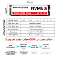 Grosir SSD M.2 NVMe PCle 3.0 2280, Kapasitas Asli 128GB 256GB 512GB 1TB, Pilihan Baru atau Bekas, Pasokan Pabrik M.2 NVMe