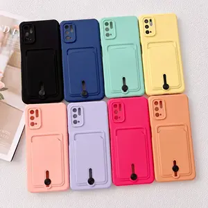 Ốp Điện Thoại Tpu Silicone Có Ngăn Đựng Thẻ Ví Tpu Mềm Cho Iphone 13 Pro Max 12 Pro 11 XR XS MAX Ốp Điện Thoại Di Động