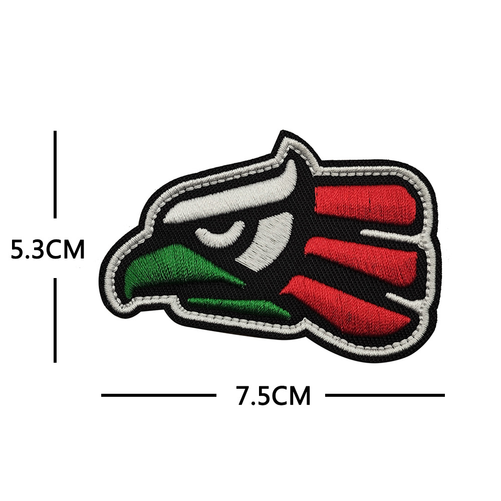 V01695-2 Pájaro Mexicano (Pájaro con Borde Blanco en Forma de Pájaro)