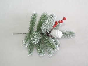 Chất Lượng Cao Thân Thiện Với Môi Nhân Tạo Cây Giáng Sinh Với Dày Đặc Tuyết Pinecone Phong Cách Hỗn Hợp Lá Và Thông Kim Đứng - Product Image 2