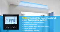 Termostato Inteligente Wifi para Habitación, Controlador de Temperatura Digital para Aire Acondicionado, Ventilador de Bobina de CC, HVAC RS485 Modbus 24V 220V de Tuya