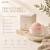Bougie parfumée à la crème glacée personnalisée, 60g, pot en verre, bougie dessert pour cadeau, vente au détail, étiquette privée, mélange de parfums, vente en gros, OEM, ODM