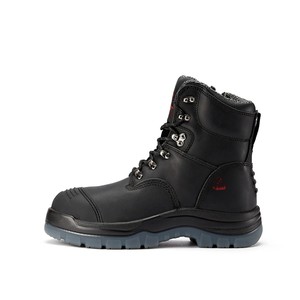 Steel Toe Waterproof Side <strong>Zip</strong> Anti-Slip EH 7" Full Grain Leather TPU Safety Shoes <strong>Work</strong> <strong>Boots</strong> Mining Golden Retriever GR245Z - Product Image 2