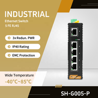 Nouvel Arrivage 2026 SH LINK SH-G005-P Commutateur Réseau Ethernet Industriel 5 Ports 100M 1Gbps IP40 Sans Ventilateur -40°C~85°C pour le Secteur des Trajets Routiers