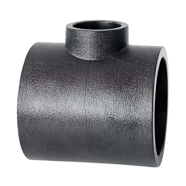 HDPE черный стыковой сварной прямой коннектор, уменьшающий тройник для муфты, быстрый фитинг для воды для подачи воды