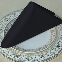 Serviette en tissu de coton uni teint sur mesure pour hôtel, restaurant, banquet, restauration, vente en gros
