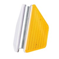 Panneau de signalisation routière trapézoïdal adhésif standard national, galvanisé à chaud, ondulé, de niveau diamant, réfléchissant