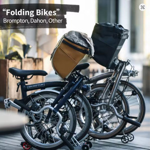 Fahrrad-Vordertasche, Gepäckträgertasche, Vorderrad-Tragetasche, Fahrrad-Canvas-Taschen, Passend für Brompton 3Sixty Aceoffix Faltrad - Product Image 3