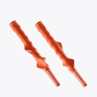Poignée de putter de golf de taille moyenne en orange de qualité supérieure, antidérapante, en fil de carbone, design ergonomique pour un contrôle optimal du putter