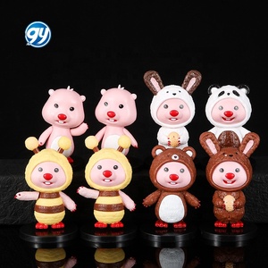 Petit Castor, Figurine de Dessin Animé, Abeille, Ours, Lapin, Cosplay, Rubis, Jouet, Statue, 8 Pièces - Product Image 1