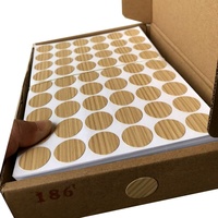Capuchon de couvercle de vis en plastique adhésif pour meubles Capuchons de couverture de vis Autocollant en bois Dia 12mm,15mm 21mm 30mm