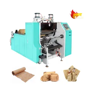 Automatische Ambachtelijke Honingraatpapier Rol Verpakking Stansen Geschenkverpakking Buffer Schokbestendige Machine Honingraatpapier Maken Machine