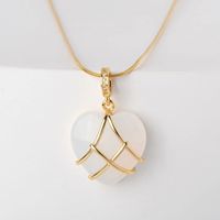 Collar de Moda de Acero Inoxidable con Colgante de Princesa, Zirconia Natural, Chapado en Oro Real, Regalo para Niña
