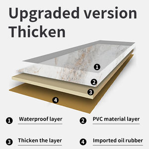 Carta a contatto effetto marmo effetto granito oro bianco autoadesiva <span class=keywords><strong>da</strong></span> <span class=keywords><strong>cucina</strong></span> adesivo <span class=keywords><strong>da</strong></span> <span class=keywords><strong>parete</strong></span> impermeabile stampa ispessita per cenare - Product Image 4