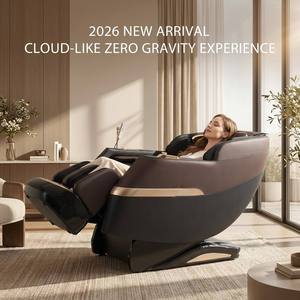 OYEAL 3D <b>Zero</b> <b>Gravity</b> <b>Chair</b> Shiatsu LED Screen Airbags Modern Leather Voice Control Musical Function - Product Image 4
